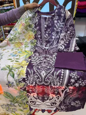 Swizz Lawn Digital Floral Set